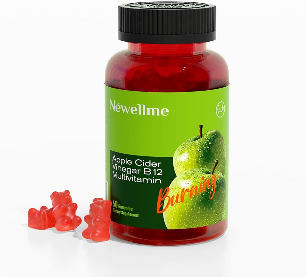 Newellme Gomitas de Vinagre de Manzana + B12